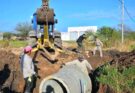 Prevención de anegamientos: la Municipalidad ejecuta obras de canalización en la Chacra 91